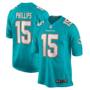 Jaelan Phillips Miami Dolphins Nike Game Player Jersey - Aqua- 49Native