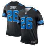 Jahmyr Gibbs Detroit Lions Nike Legend Jersey - Black- 49Native