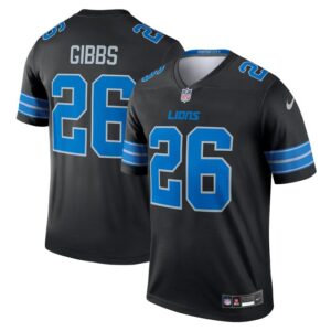 Jahmyr Gibbs Detroit Lions Nike Legend Jersey - Black- 49Native