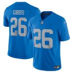 Jahmyr Gibbs Detroit Lions Nike Vapor F.U.S.E. Alternate Limited Jersey - Blue- 49Native