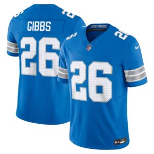 Jahmyr Gibbs Detroit Lions Nike Vapor F.U.S.E. Limited Jersey - Blue- 49Native