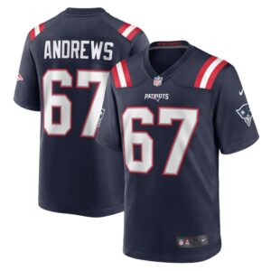 Jake Andrews New England Patriots Nike Team Game Jersey -  Navy- 49Native
