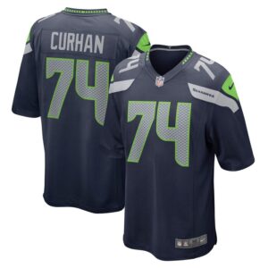 Jake Curhan Seattle Seahawks Nike Game Jersey - College Navy- 49Native