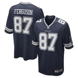 Jake Ferguson Dallas Cowboys Nike Game Jersey - Navy- 49Native