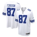 Jake Ferguson Dallas Cowboys Nike Game Jersey - White- 49Native