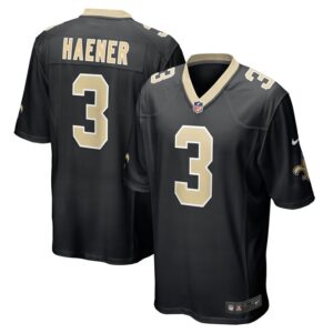 Jake Haener New Orleans Saints Nike Team Game Jersey -  Black- 49Native