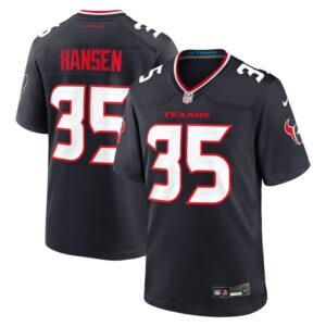 Jake Hansen Houston Texans Nike Team Game Jersey -  Navy- 49Native