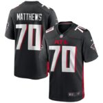 Jake Matthews Atlanta Falcons Nike Game Jersey - Black- 49Native