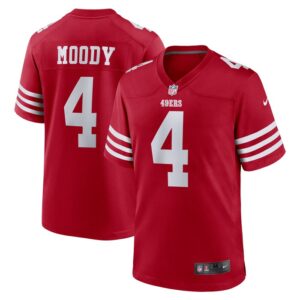 Jake Moody San Francisco 49ers Nike Team Game Jersey - Scarlet- 49Native