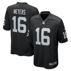Jakobi Meyers Las Vegas Raiders Nike Game Player Jersey - Black- 49Native