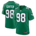 Jalen Carter Philadelphia Eagles Nike Alternate Game Jersey - Kelly Green- 49Native