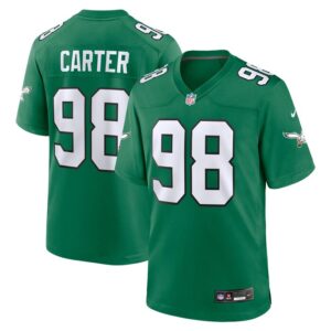 Jalen Carter Philadelphia Eagles Nike Alternate Game Jersey - Kelly Green- 49Native