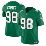 Jalen Carter Philadelphia Eagles Nike Alternate Vapor F.U.S.E. Limited Jersey - Kelly Green- 49Native