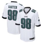 Jalen Carter Philadelphia Eagles Nike  Game Jersey -  White- 49Native