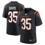 Jalen Davis Cincinnati Bengals Nike Game Player Jersey - Black- 49Native