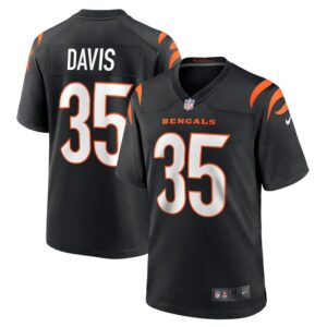 Jalen Davis Cincinnati Bengals Nike Game Player Jersey - Black- 49Native