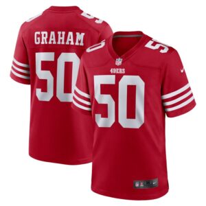 Jalen Graham San Francisco 49ers Nike Team Game Jersey - Scarlet- 49Native