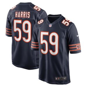Jalen Harris Chicago Bears Nike Team Game Jersey -  Navy- 49Native