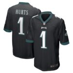 Jalen Hurts Philadelphia Eagles Nike Alternate Game Jersey - Black- 49Native