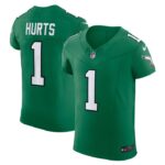 Jalen Hurts Philadelphia Eagles Nike 2nd Alternate Vapor F.U.S.E. Elite Jersey - Kelly Green- 49Native