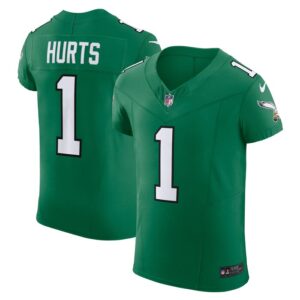 Jalen Hurts Philadelphia Eagles Nike 2nd Alternate Vapor F.U.S.E. Elite Jersey - Kelly Green- 49Native