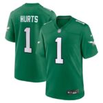 Jalen Hurts Philadelphia Eagles Nike Alternate Game Player Jersey - Kelly Green- 49Native