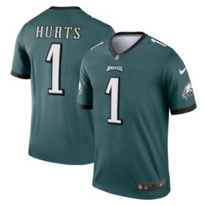 Jalen Hurts Philadelphia Eagles Nike Legend Jersey - Midnight Green- 49Native