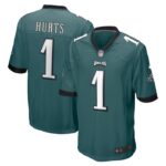 Jalen Hurts Philadelphia Eagles Nike Player Jersey - Midnight Green- 49Native