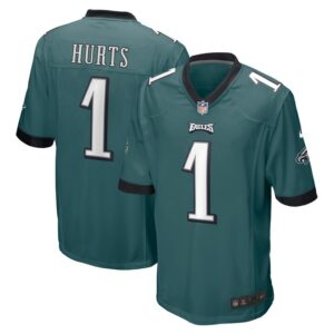 Jalen Hurts Philadelphia Eagles Nike Player Jersey - Midnight Green- 49Native