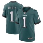 Jalen Hurts Philadelphia Eagles Nike Team Game Jersey - Midnight Green- 49Native