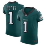 Jalen Hurts Philadelphia Eagles Nike Vapor F.U.S.E. Elite Jersey - Midnight Green- 49Native