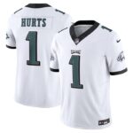 Jalen Hurts Philadelphia Eagles Nike Vapor F.U.S.E. Limited Jersey - White- 49Native