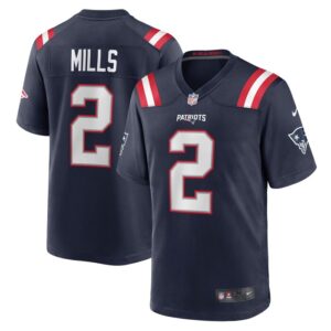Jalen Mills New England Patriots Nike Game Player Jersey - Navy- 49Native