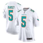 Jalen Ramsey Miami Dolphins Nike Away Game Jersey - White- 49Native