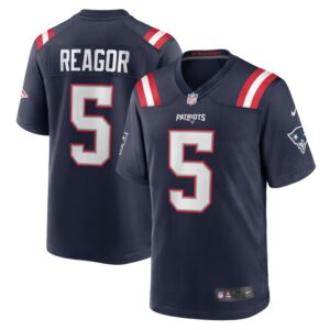 Jalen Reagor New England Patriots Nike Team Game Jersey -  Navy- 49Native