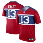 Jalin Hyatt New York Giants Nike Alternate Legend Player Jersey - Century Red- 49Native
