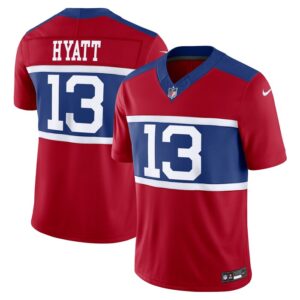 Jalin Hyatt New York Giants Nike Alternate Vapor F.U.S.E. Limited Jersey - Century Red- 49Native