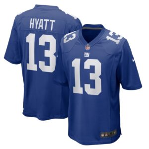 Jalin Hyatt New York Giants Nike Team Game Jersey -  Royal- 49Native