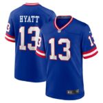 Jalin Hyatt New York Giants Nike Team Game Jersey -  Royal- 49Native