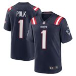 Ja'Lynn Polk New England Patriots Nike Team Game Jersey -  Navy- 49Native