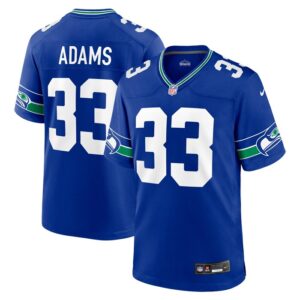 Jamal Adams Seattle Seahawks Nike Throwback Player Game Jersey - Royal- 49Native