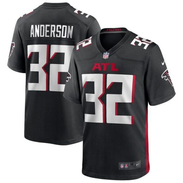 Jamal Anderson Atlanta Falcons Nike Game Retired Player Jersey - Black- 49Native
