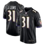 Jamal Lewis Baltimore Ravens Nike Retired Player Jersey - Black- 49Native