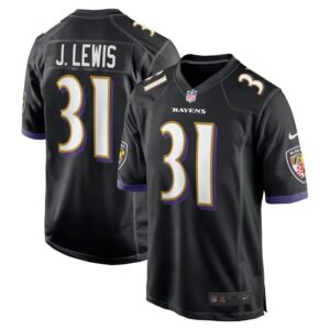 Jamal Lewis Baltimore Ravens Nike Retired Player Jersey - Black- 49Native