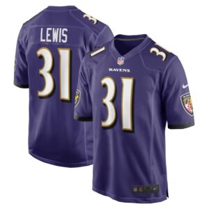Jamal Lewis Baltimore Ravens Nike Retired Player Game Jersey - Purple- 49Native