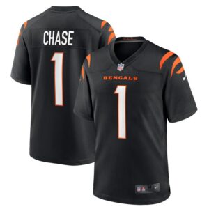 Ja'Marr Chase Cincinnati Bengals Nike Game Jersey - Black- 49Native