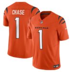 Ja'Marr Chase Cincinnati Bengals Nike Vapor F.U.S.E. Limited Jersey - Orange- 49Native