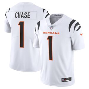 Ja'Marr Chase Cincinnati Bengals Nike  Vapor Untouchable Limited Jersey - White- 49Native