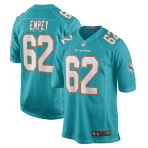 James Empey Miami Dolphins Nike Game Player Jersey - Aqua- 49Native