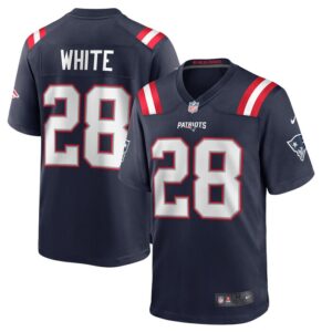 James White New England Patriots Nike Game Player Jersey - Navy- 49Native